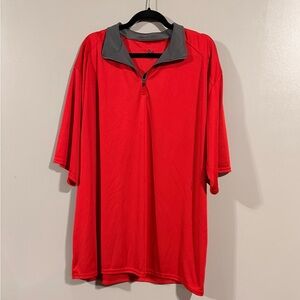 Men’s Red Athletic Polo Shirt